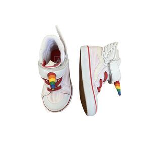 VANS Sk8 Hi Flying Rainbow Unicorn Toddler Kicks 5.5
